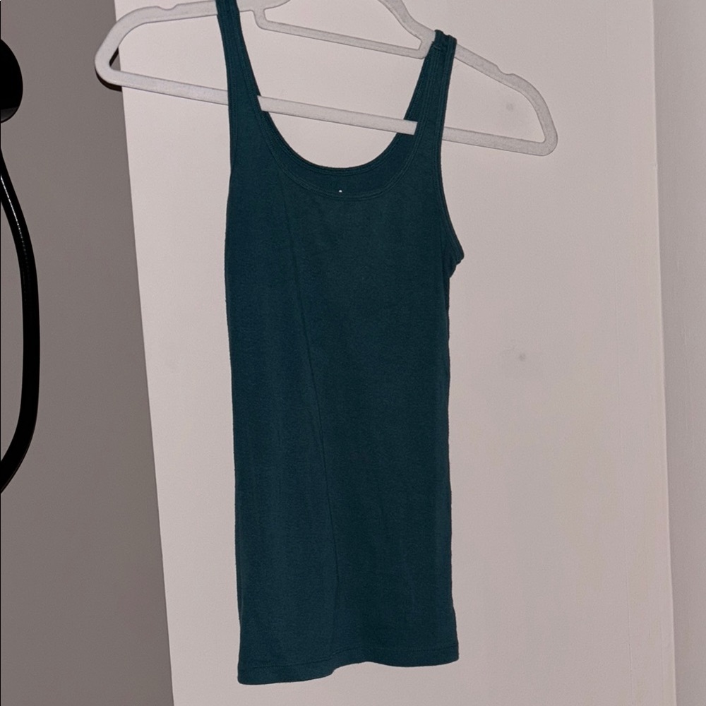 Old Navy Blue Fitted Ribbed Tank Top
